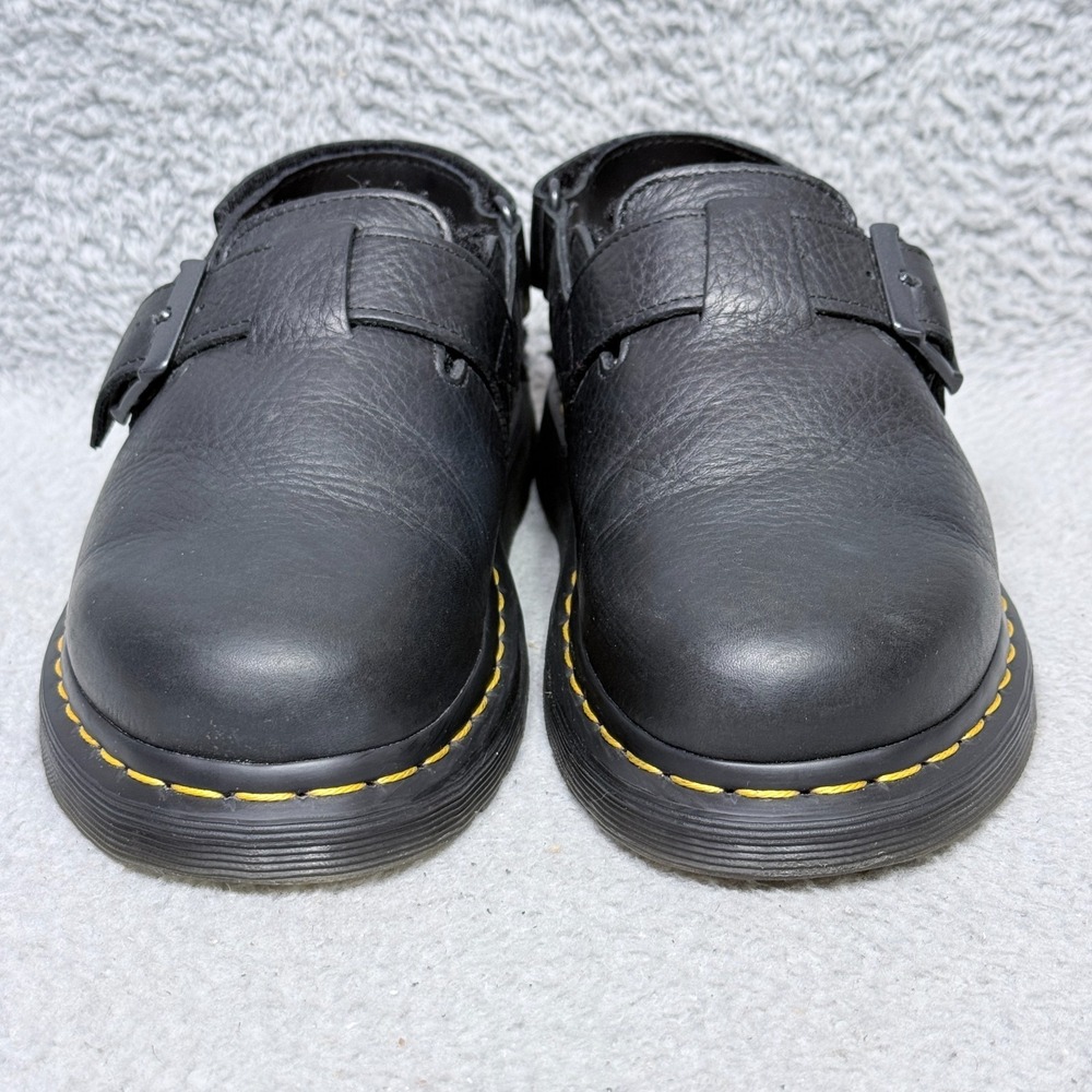 Dr Martens Jorge II Faux Fur Lined Womens Size 7 Slingback Mules Shoes Black - Picture 2 of 9